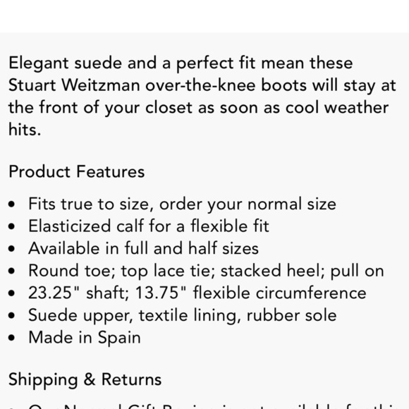 Stuart Weitzman Lowland Stretch Suede Over-the-Knee Boots Women’s 8 - Picture 5 of 11